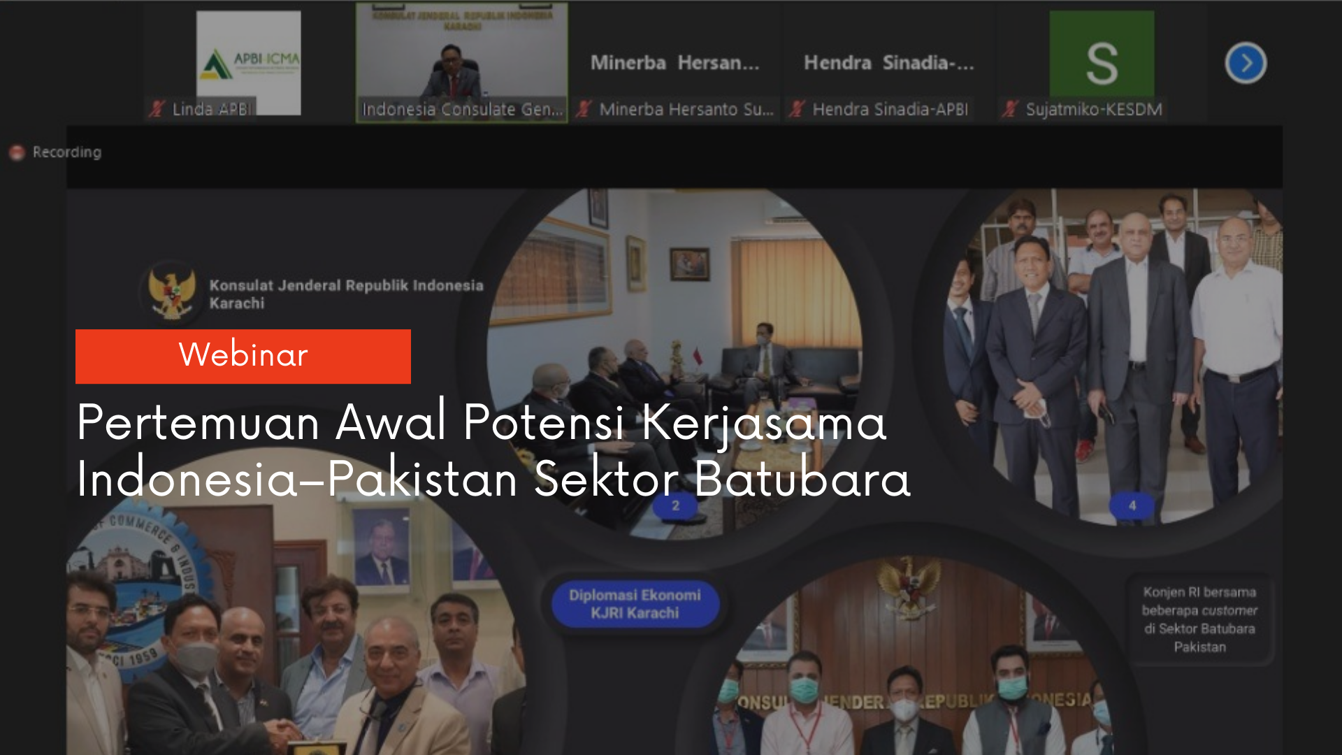 Pertemuan Awal Potensi Kerjasama Indonesia – Pakistan Sektor Batubara