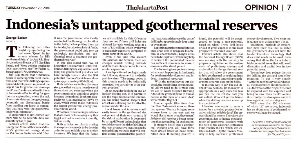 Indonesia's untapped geothermal reserves