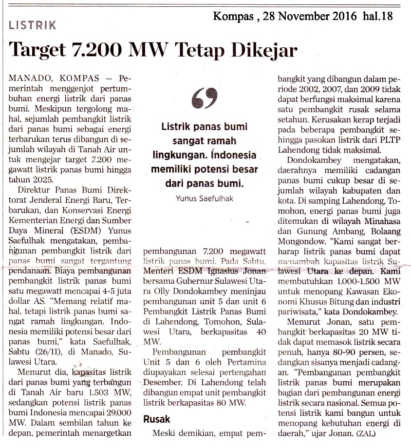 Target 7.200 MW Tetap Dikejar