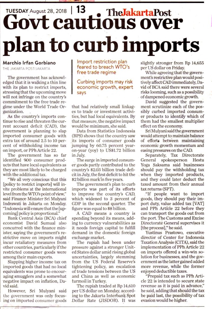 Govt cautious over plan to curb imports