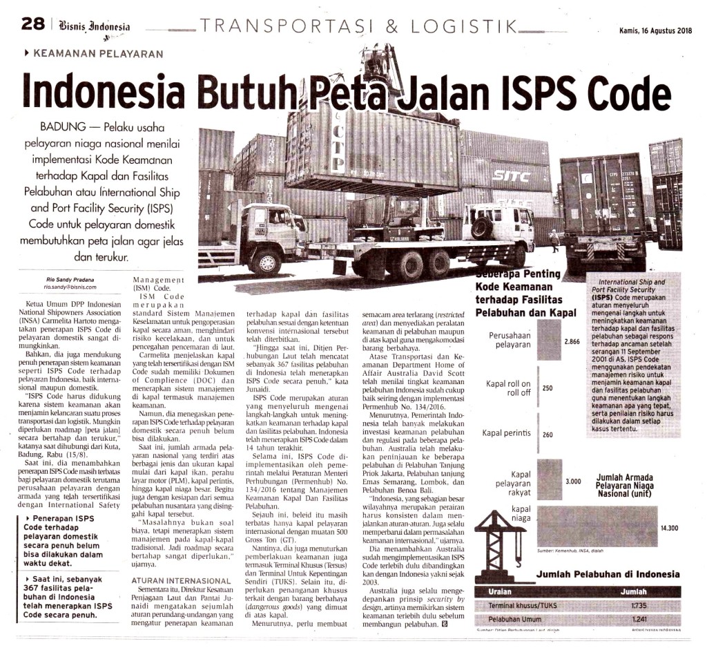 Indonesia Butuh Peta Jalan ISPS Code copy