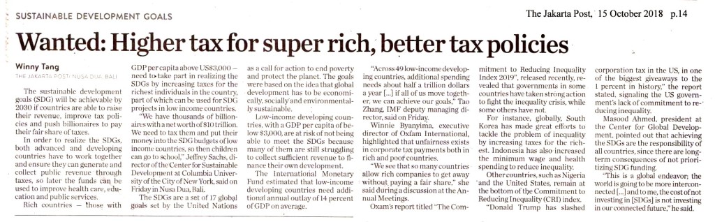 Higher tax for super rich, better tax policies copy