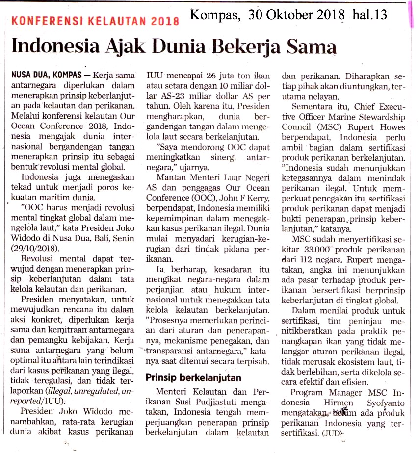 Indonesia Ajak Dunia Bekerja Sama