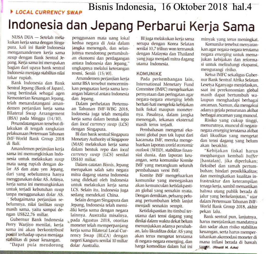 Indonesia dan Jepang Perbarui Kerja Sama