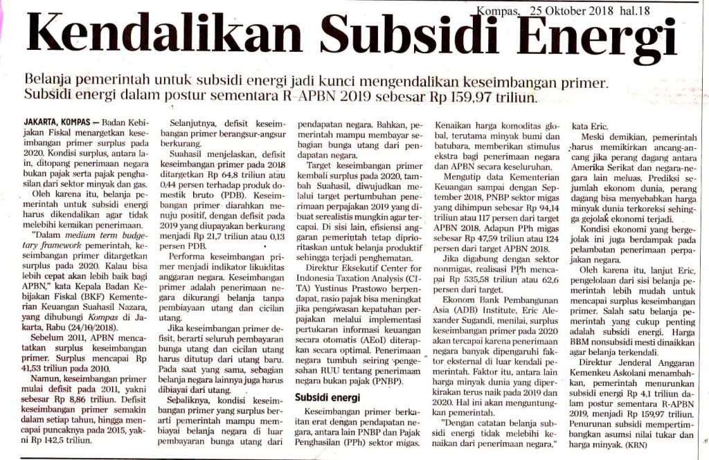 Kendalikan Subsidi Energi copy