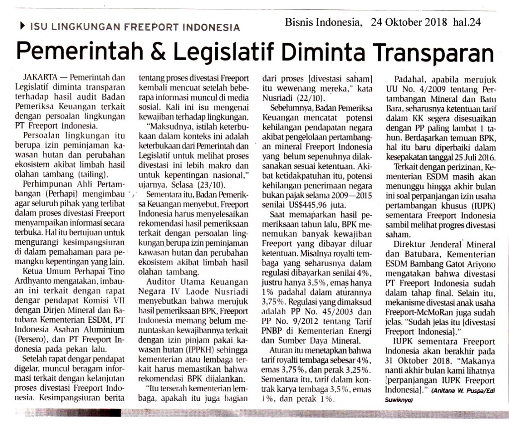 Pemerintah & Legislatif Diminta Transparan